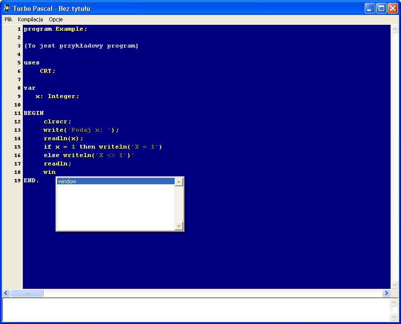Turbo pascal for windows 8