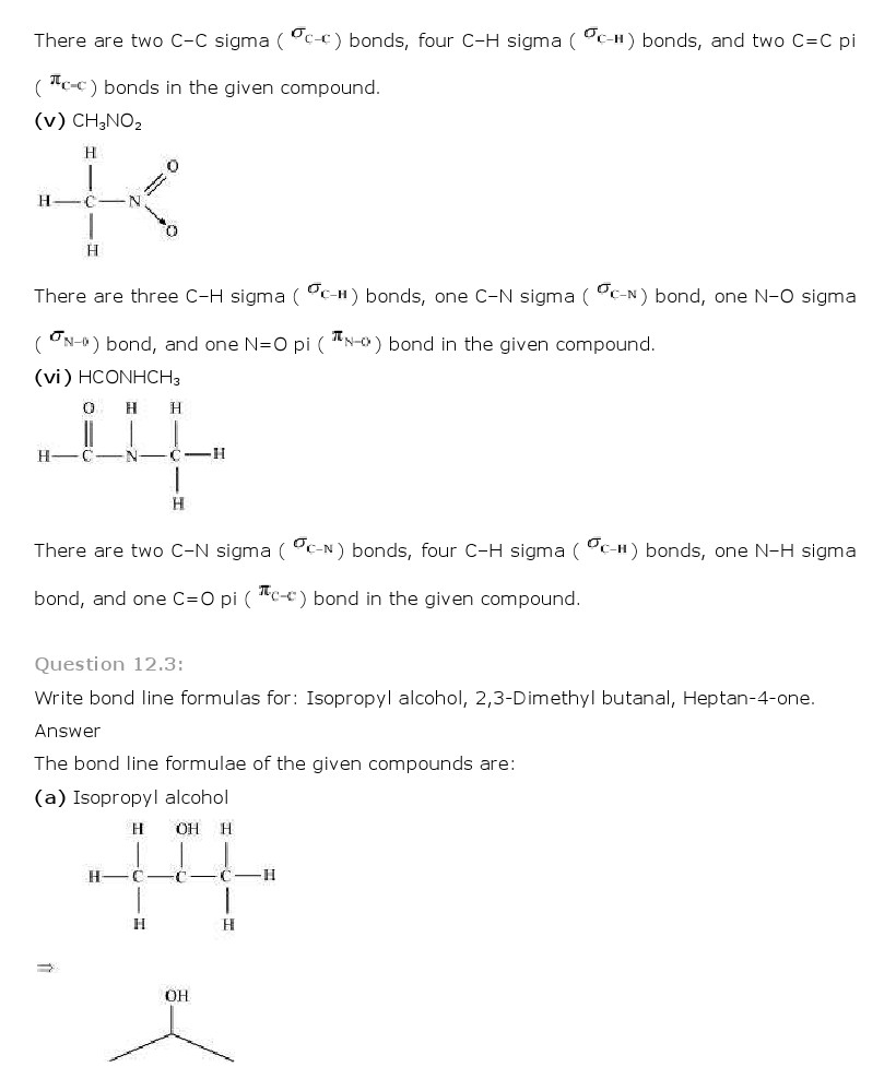 Organic chemistry class 11 ncert solutions pdf